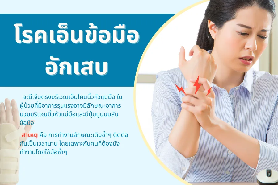 โรคเอ็นข้อมืออักเสบ ภัยเงียบใกล้ตัวที่ป้องกันได้